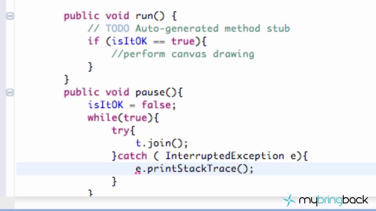 Learn Android Tutorial 1.29-  Setting up a SurfaceView Thread