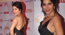 Bollywood Babe Sophie Chaudhary looks Hot in Black Short Dress at Hello Hall of Fame Awards