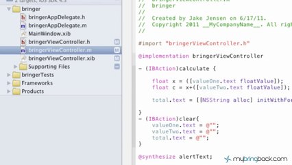 Learn Xcode 4 Tutorial iOS iPad iPhone 1.8 Basic Alert View with Options