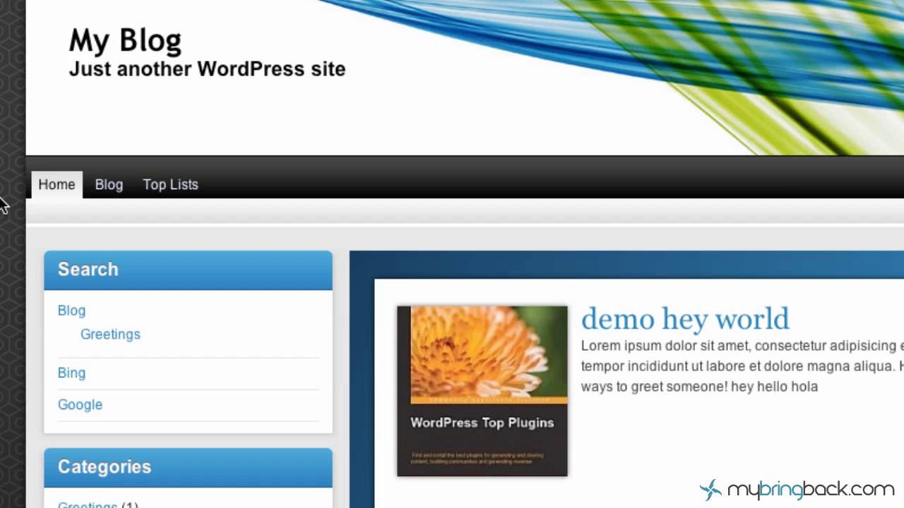 Learn Wordpress 12- Sidebar Custom Menu Widget
