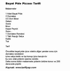 Bayat Pideyi Lezzetli Pizzaya Dönüştürmenin Kolay Yolu 🍕