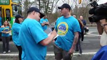 Boston Marathon bombing victims walk the marathon route