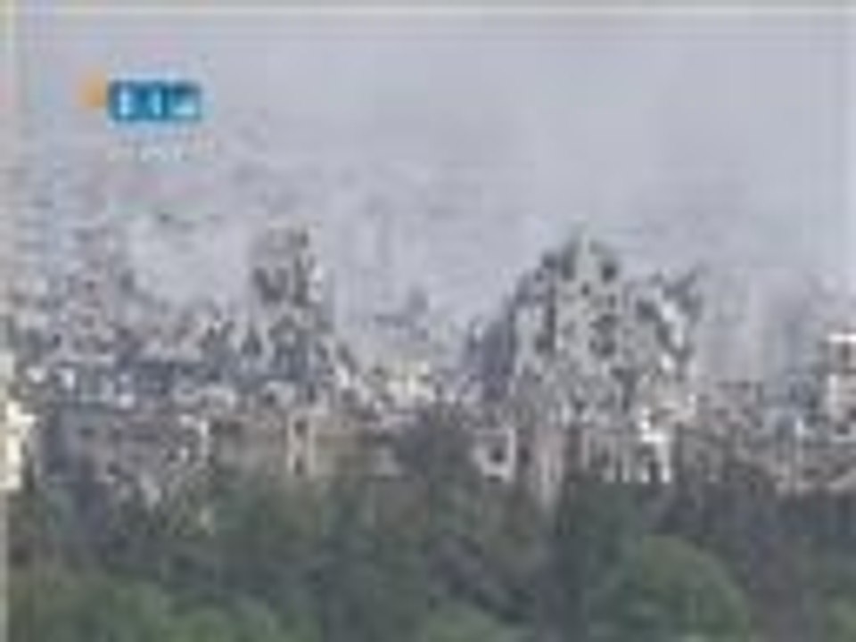 قصف حلب وحمص بالبراميل المتفجرة