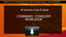 COMMAND CONQUER RENEGADE activation key All Versions