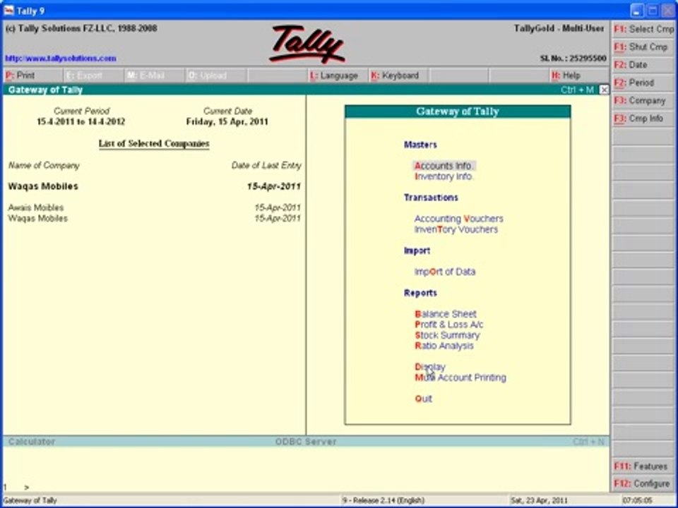 Tally Part 14 - Urdu Tutorials