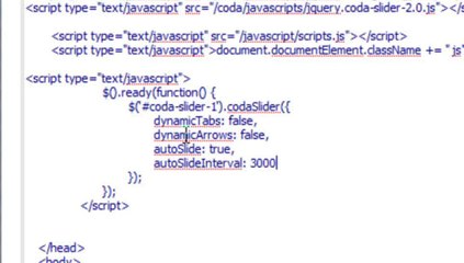 Building a home page rotator with rich HTML content using the Coda Slider
