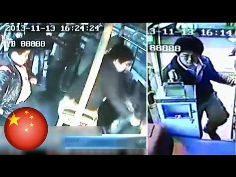 Passengers on Chinese bus do nothing as child beaten