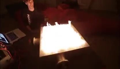 Fire, pictures and sound : amazing pyrotechnic table!