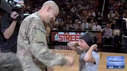 Son and dad reunit after Afghanistan war... Amazing surprise