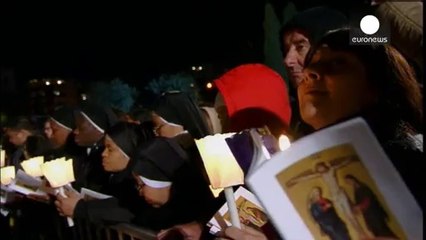 Pope leads Good Friday commemorations at Colosseum