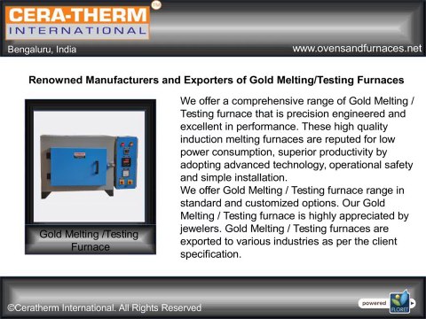 Gold melting/testing furnace Manufacturers Suppliers in Bangalore, India