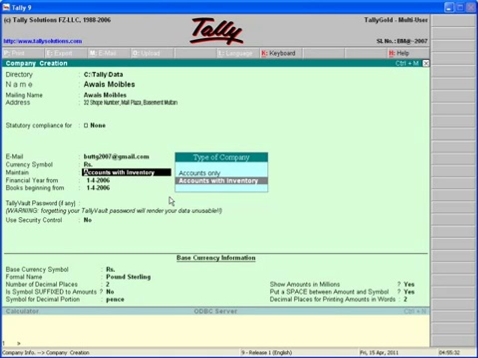 Tally Part 2 - Urdu Tutorials