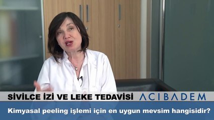 Kimyasal peeling işlemi için en uygun mevsim hangisidir ?