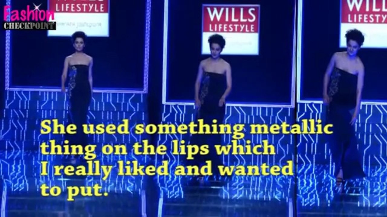 Kangana Ranaut FALLS while walking the ramp