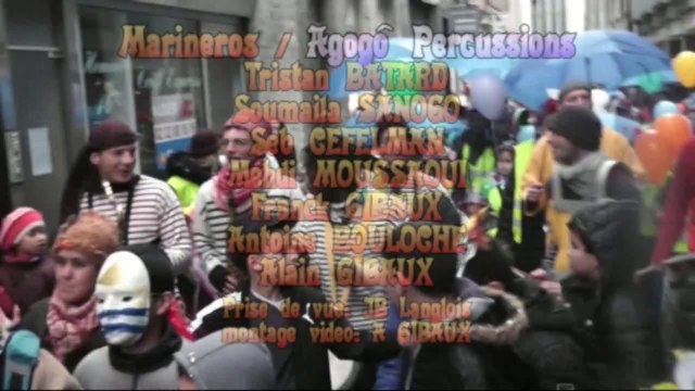 Marineros - fanfare cuivre/percu - Carnaval de Rouen - mars 2014