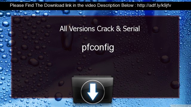 pfconfig Serial Key keygen All Versions