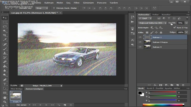 Photoshop CS6 İle Yağmur Efekti