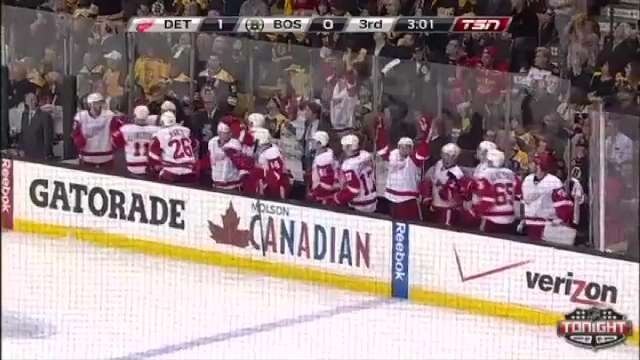 Wings Blank Top-Seeded Bruins in Game 1