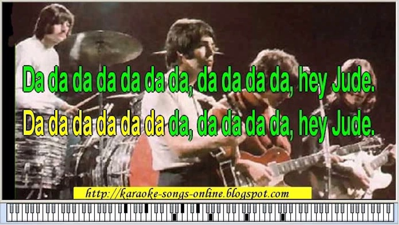 The Beatles - "Hey Jude" free online karaoke song & lyrics.