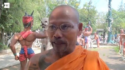 Así es el "infierno" budista, según un templo tailandés