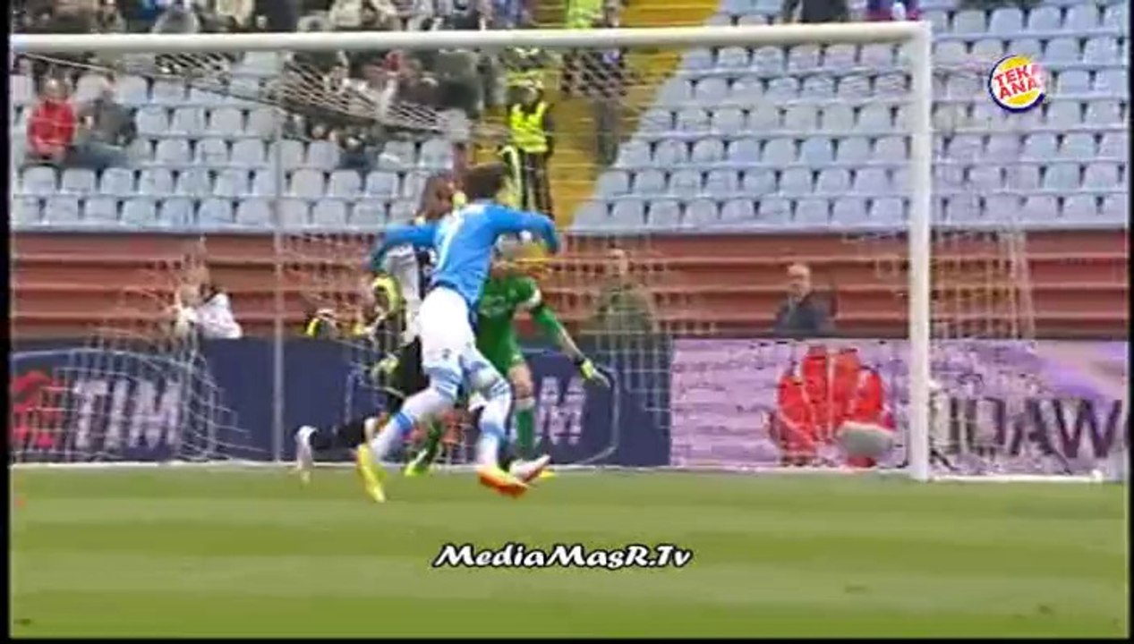 هدفي مباراة اودينيزي 1-1 نابولي - تعليق حاتم بطيشة - 19/4/2014