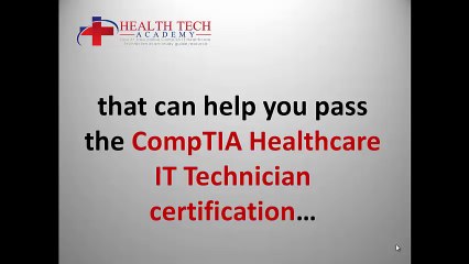 CompTIA Healthcare IT Technician Exam Training