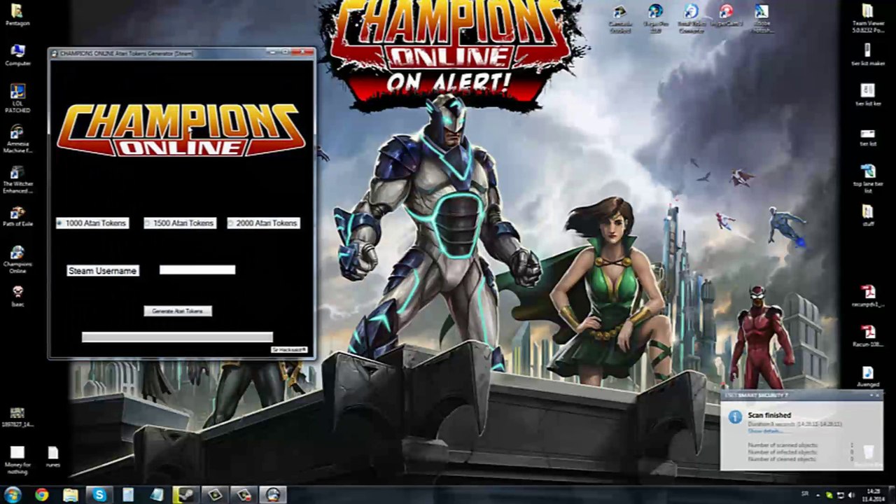 Champions Online Atari Tokens Generator [Steam] April 2014