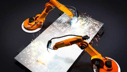 Robot arms welding