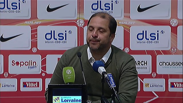 Conférence de presse AS Nancy-Lorraine - Dijon FCO (2-1) : Pablo CORREA (ASNL) - Olivier DALL'OGLIO (DFCO) - 2013/2014