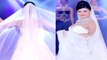 Sushmita Sen looks Gorgeous in deep neck white gown While Ramp Walk