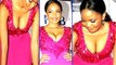 Terry Pheto South African Actress Exposing her Huge Balloons in Pink tight dress