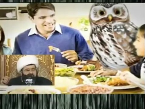 البوم كان طائر اجتماعي يتواجد مع الناس في بيوتهم ،، ويأكل على موائدهم !!! فلمّا قُتِل الحسين عليه السلام قرر لا يُجالس الناس وان يعيش في الخراب بعيداً عن الإنسان لأنهم قتلوا الامام عليه السلام !!!!!!