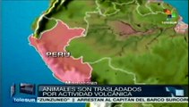 Pierden peruanos 200 ha. de cultivos por la erupción del volcán Ubinas