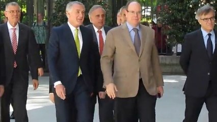 Alberto de Mónaco visita el Museo Thyssen-Bornemisza en Madrid