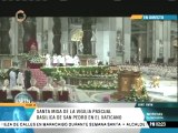 Papa Francisco preside su segunda vigilia pascual en la Basílica San Pedro