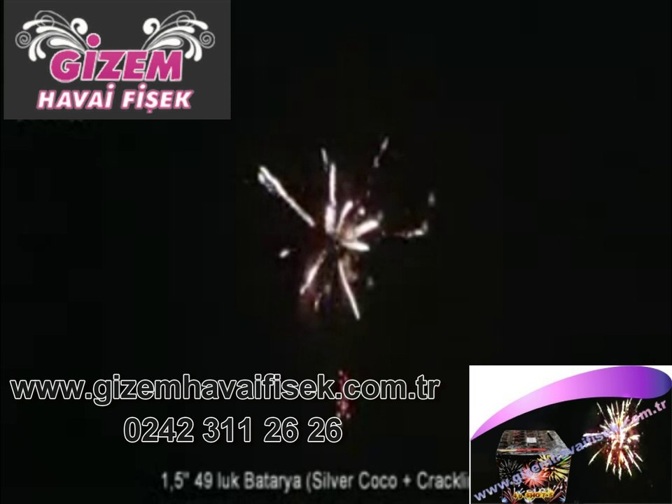 49 Atar 1,5 inç Havai Fişek Bataryası