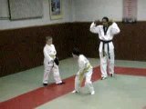 antonin au cours de taekwondo