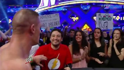 John Cena hugs The Rock's mother ( Wrestlemania 30 )