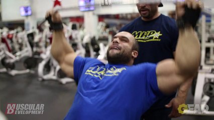 Jon Delarosa and Marco Rivera Train Back and Chest 4 Weeks Out from the Arnold Brazil
