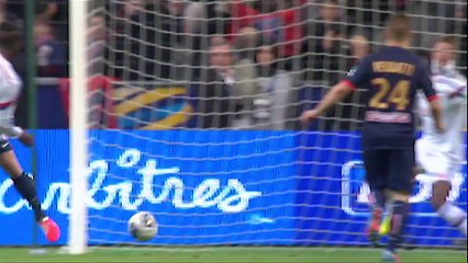 But Edinson CAVANI (4ème) - Olympique Lyonnais - Paris Saint-Germain - (1-2) - 19/04/14 - (OL-PSG)