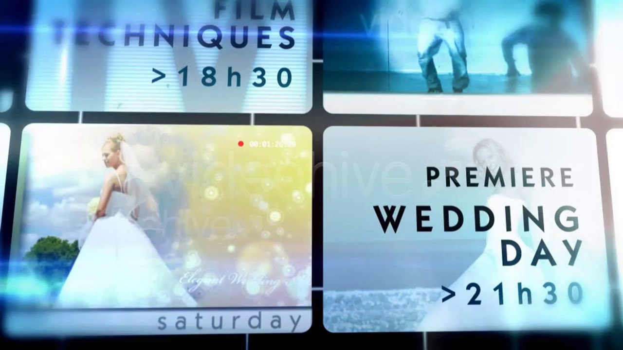 Broadcast Tv Channel Video Wall Weekly Promo - After Effects Template