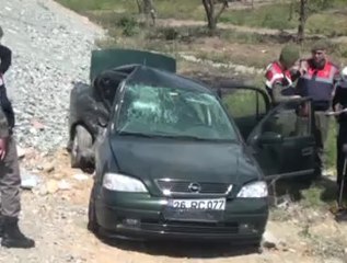 AKŞEHİR'DE KAZA 1 ÖLÜ 3 YARALI