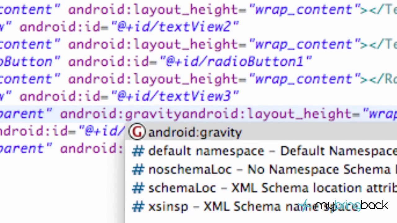 Learn Android Tutorial 1.12- Setup a More Advanced XML
