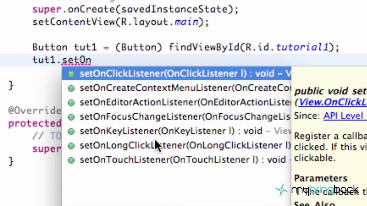 Learn Android Tutorial 1.10- Introduction to the Button
