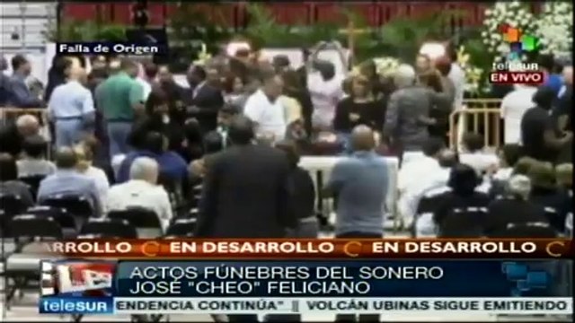 Emotiva despedida a Cheo Feliciano en San Juan, Puerto Rico