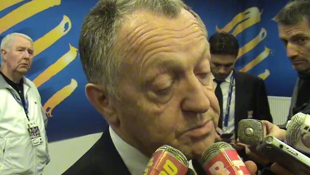 Jean Michel Aulas revient en zone mixte sur la défaite de Lyon en Coupe de la Ligue contre le PSG (1-2)
