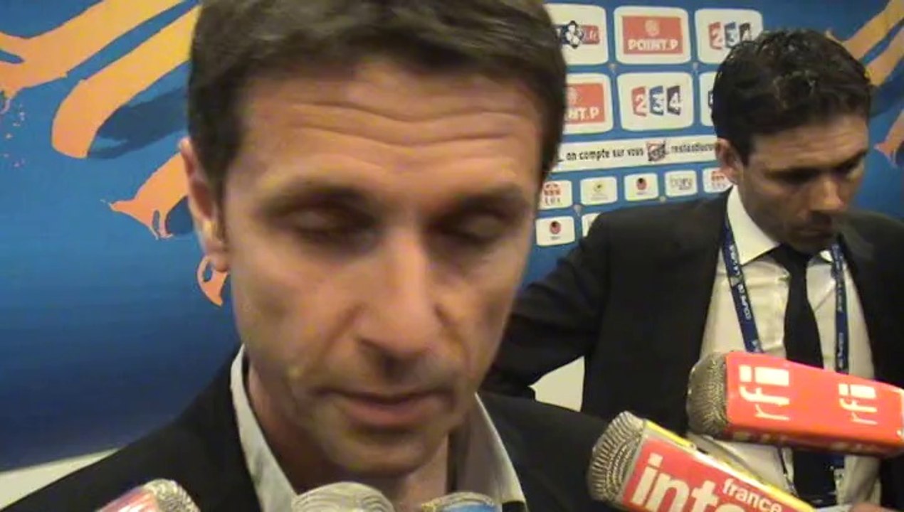 Rémi Garde revient en zone mixte sur la défaite de Lyon en Coupe de la Ligue contre le PSG (1-2)