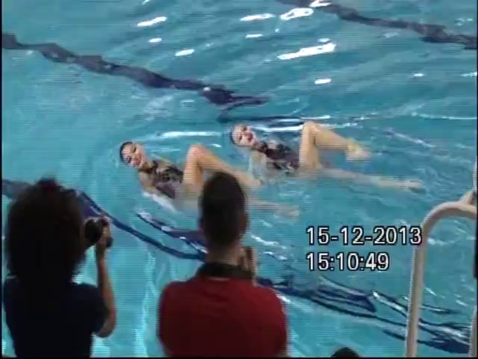 Synchronized swimming/Senior Tech.Duet(Mısra&Defne)/Marmara University Synchro Club/2013 December