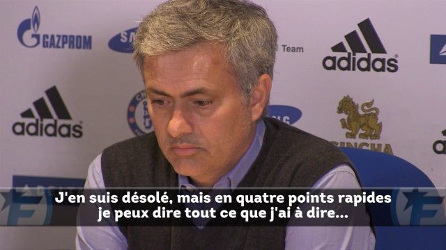 Quand Mourinho félicite l'arbitre après une défaite
