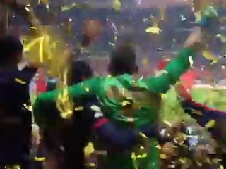 Remise de la coupe de la ligue PSG 2014